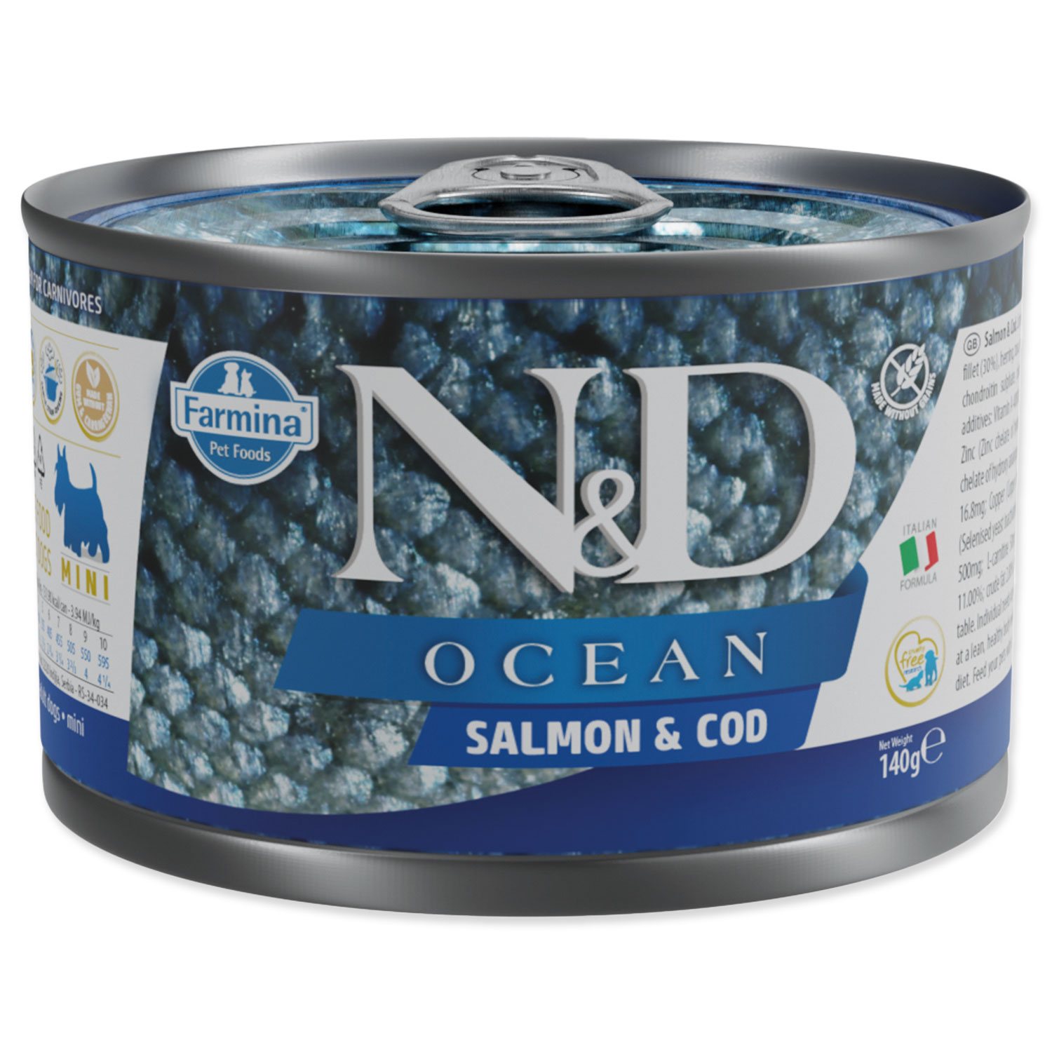 Konzerva N&D Dog Ocean Salmon & Codfish 140g