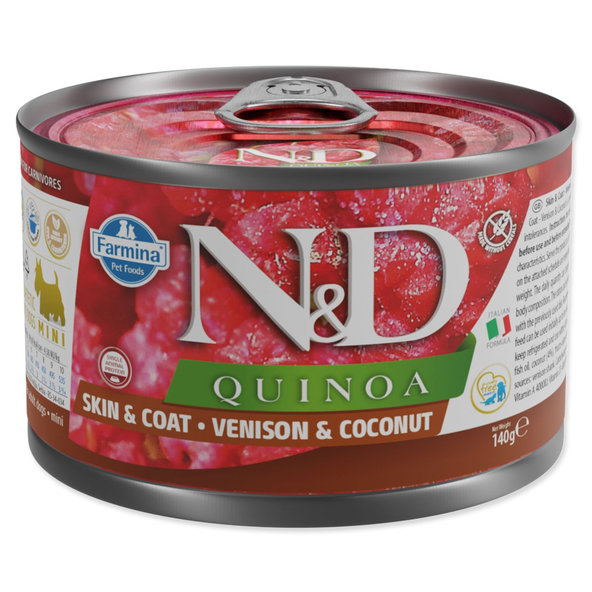 Konzerva N&D Dog Quinoa Venison & Coconut 140g