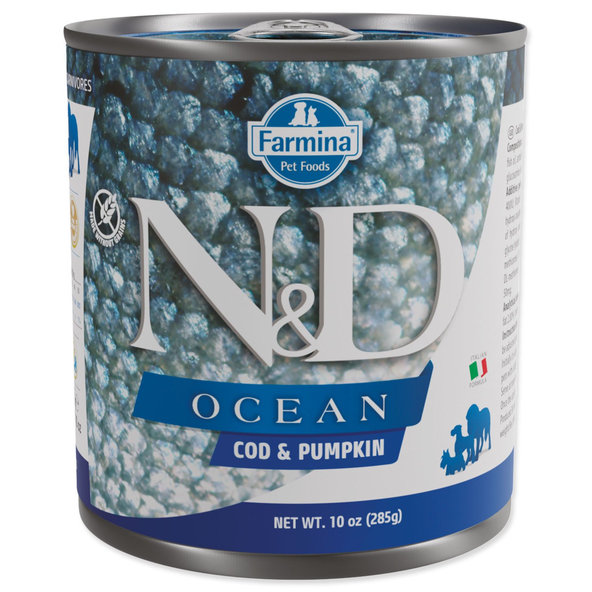 Konzerva N&D Dog Ocean Cod & Pumpkin 285g