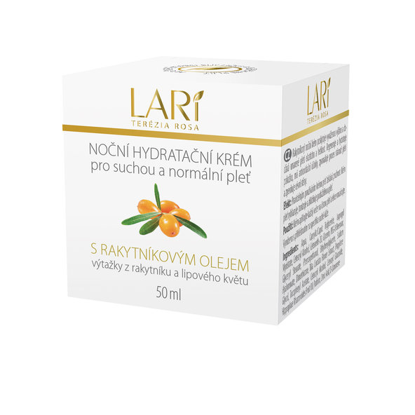 LARI nočný hydratačný krém s rakytníkovým olejom 50ml