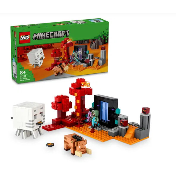 LEGO Minecraft Prepadnutie portálu do Netheru 21255