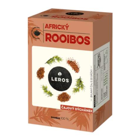 LEROS ČAJOVÁ CHVÍĽKA AFRICKÝ ROOIBOS bylinný čaj nálevové vrecká 20x2g