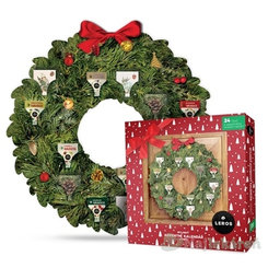 LEROS BYLINNÝ ADVENTNÝ KALENDÁR VENIEC 5, 24 druhov čajov po 1 vrecúšku + papierový veniec + hracie karty 24ks (41,7g)