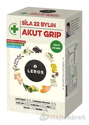 LEROS Síla 22 bylin AKUT GRIP 20 n.s. kúpite na Najlekaren.eu
