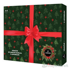 LEROS VIANOČNÁ BYLINKOVÁ NÁDIELKA S LEPORELOM 5, 6 druhov čajov po 5 vrecúšok + leporelo (62,5g)