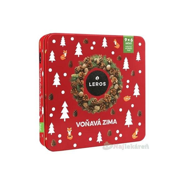 LEROS VOŇAVÁ ZIMA 5, 9 druhov čajov po 6 nálevových vrecúšok (88,8g)