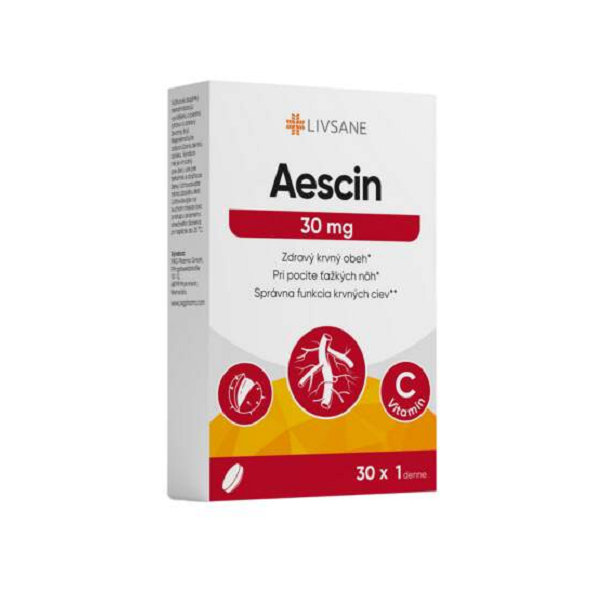 LIVSANE Aescin pre zdravý krvný obeh 30x30mg