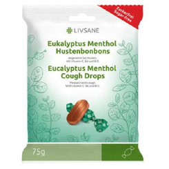 LIVSANE Bylinné pastilky mentol a eukalyptus bez cukru 75g
