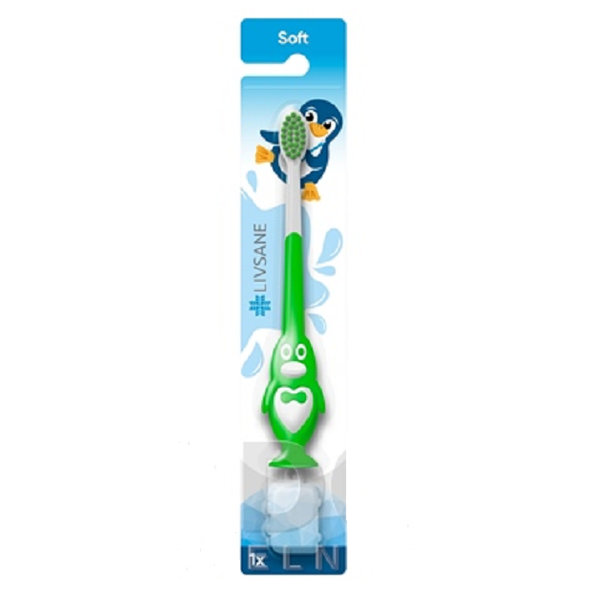 LIVSANE Detská zubná kefka Soft (tučniak) 1ks