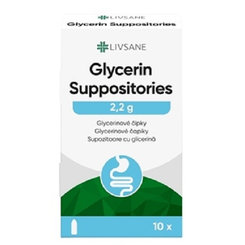 LIVSANE Glycerínové čapíky (po 2,2 g) 10ks