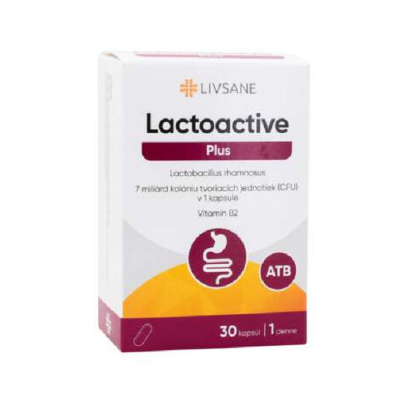 LIVSANE Laktoaktívne kapsuly Plus Vitamin B2 30cps