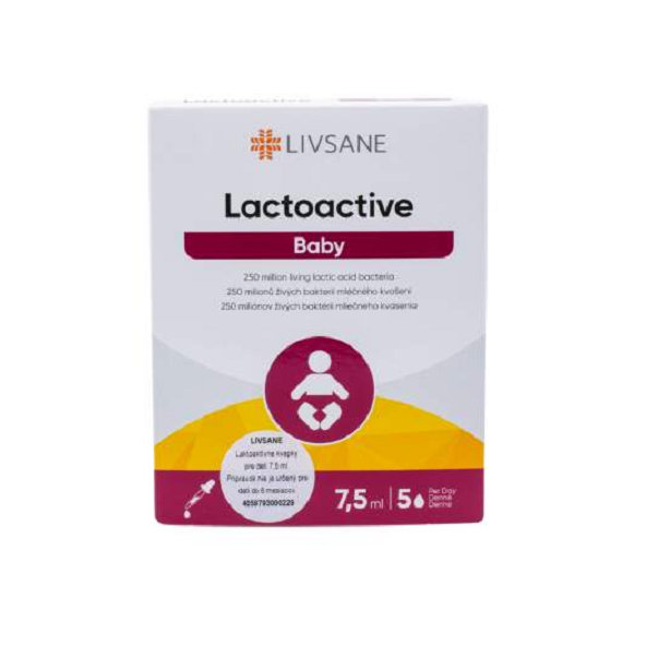 LIVSANE Laktoaktívne kvapky pre deti 7,5ml