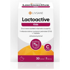 LIVSANE Laktoaktívne tablety Kids sjahodovou príchuťou 30tbl