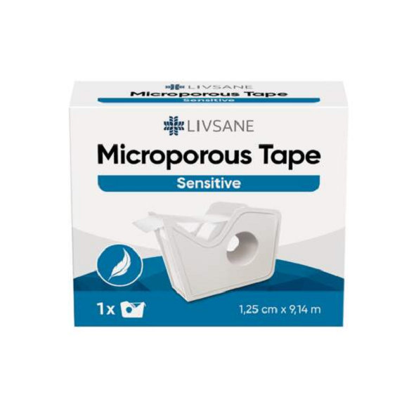 LIVSANE Mikroporézna páska Sensitive 1,25cm x 9,14m