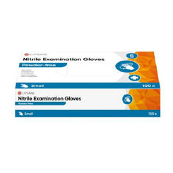 LIVSANE Nitrilové vyšetrovacie rukavice veľ. S nesterilné, nepudrované, fialovomodré 100ks
