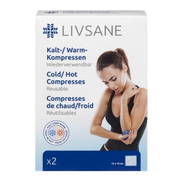 LIVSANE Studený / Horúci zábal (obklad) gélový 13x14cm, 2ks