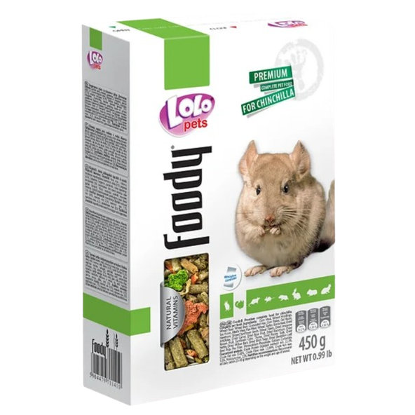 LOLOPETS krmivo pre činčily 450g