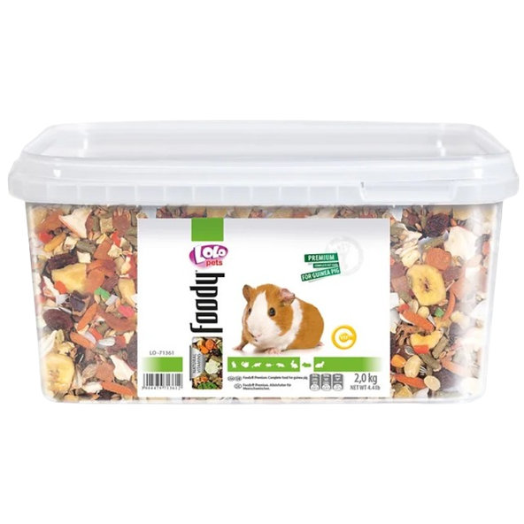 LOLOPETS krmivo pre morčatá 3l vedro