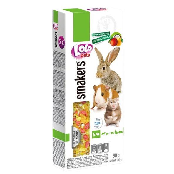 LOLOPETS ovocná tyčinka pre králiky a hlodavce 2ks/90g