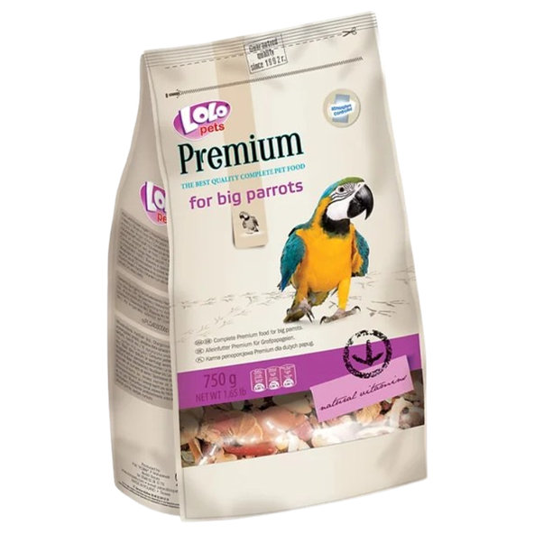 LOLOPETS prémiové krmivo pre veľké papagáje 750g