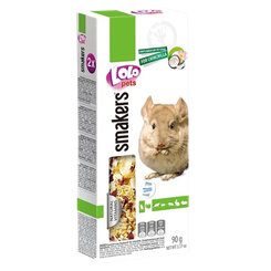 LOLOPETS tyčinka pre činčily - kokos + ruža 2ks/90g
