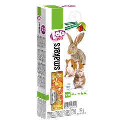 LOLOPETS tyčinka s jablkom pre králiky a hlodavce 2ks