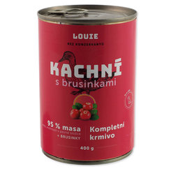 LOUIE kačacie s brusnicami konzerva pre psov 8x400 g