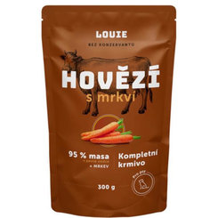 LOUIE kapsička pre psov hovädzie s mrkvou 150 g