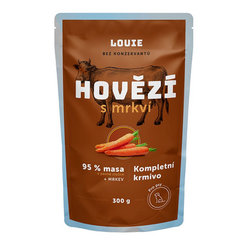 LOUIE kapsička pre psov hovädzie s mrkvou 300 g