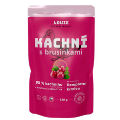LOUIE kapsička pre psov kačacie s brusnicami 150 g