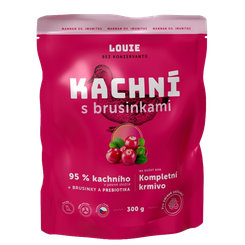 LOUIE kapsička pre psov kačacie s brusnicami 300 g