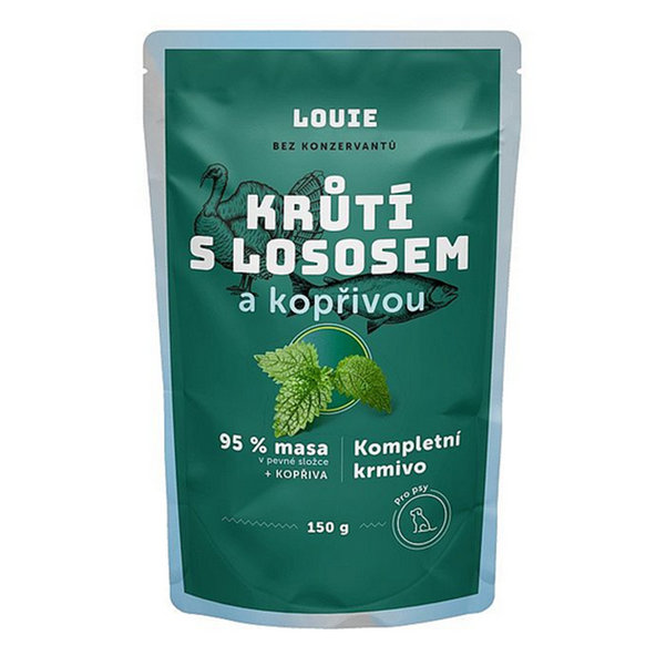 LOUIE kapsička pre psov morka so žihľavou 150 g