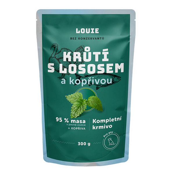 LOUIE kapsička pre psov morka so žihľavou 300 g