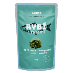 LOUIE kapsička pre psov ryba s riasou 150 g