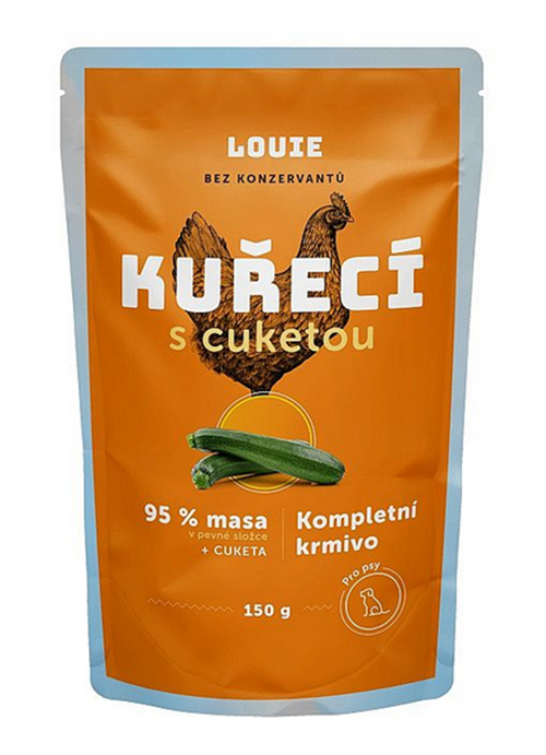 E-shop LOUIE kapsička pre psov kuracie s cuketou 150 g