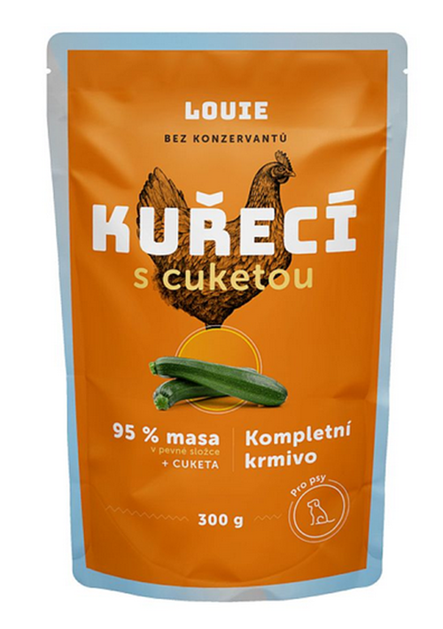 E-shop LOUIE kapsička pre psov kuracie s cuketou 300 g