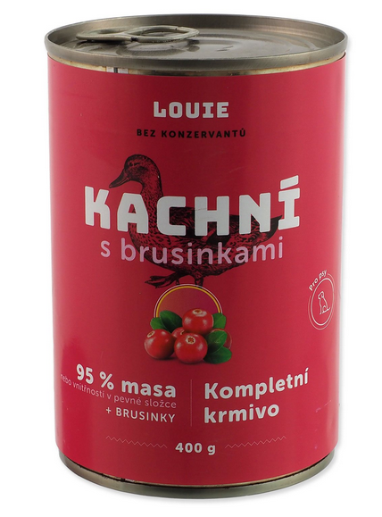 E-shop Louie Dog Kačacie s brusnicami 400 g