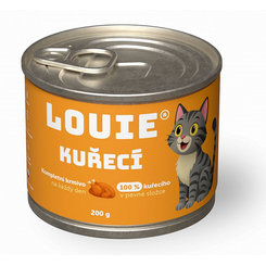 LOUIE konzerva pre mačky kuracie s prebiotikami 200 g