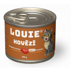 LOUIE konzerva pre mačky losos s prebiotikami 200 g