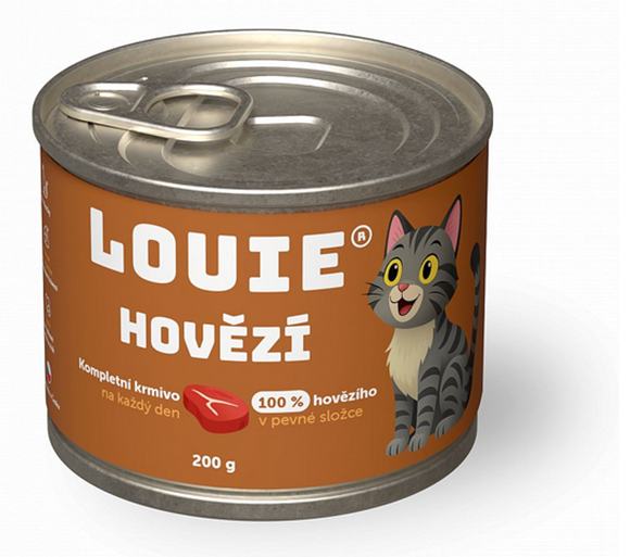 E-shop LOUIE konzerva pre mačky losos s prebiotikami 200 g