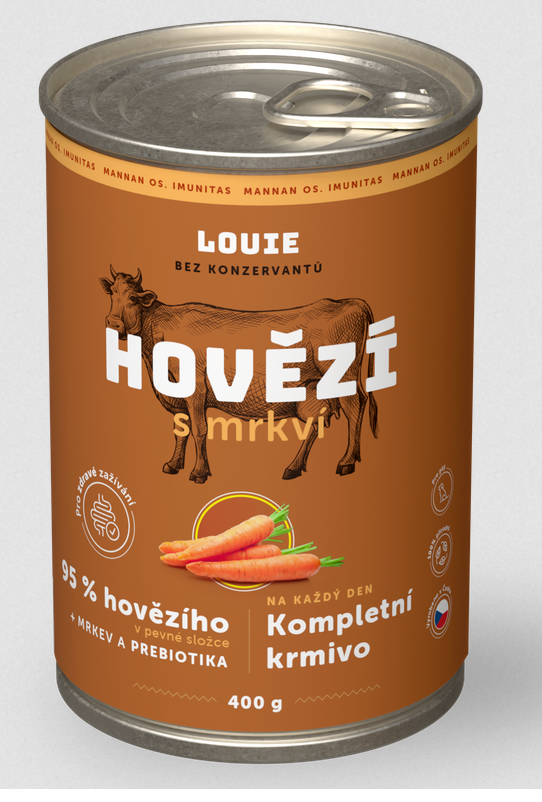 E-shop Louie Adult Hovädzie s mrkvou 400 g