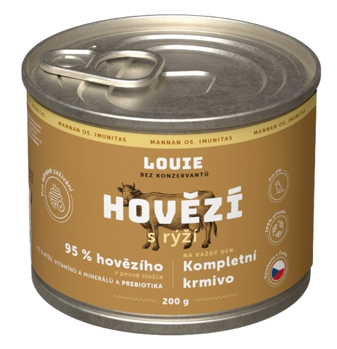 E-shop LOUIE konzerva pre psov hovädzie s ryžou 200 g