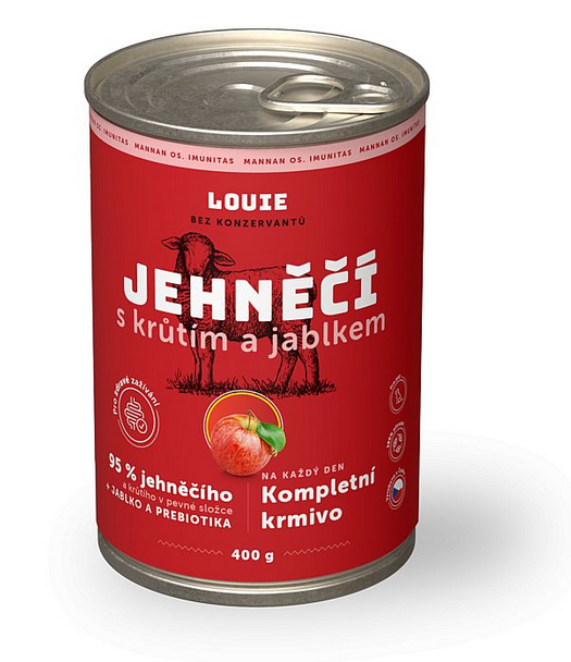 E-shop Louie Dog jahňacie s jablkami 400 g