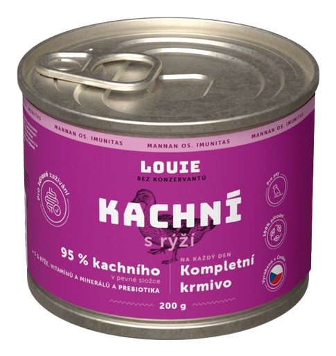 E-shop LOUIE konzerva pre psov kačacie s ryžou 200 g