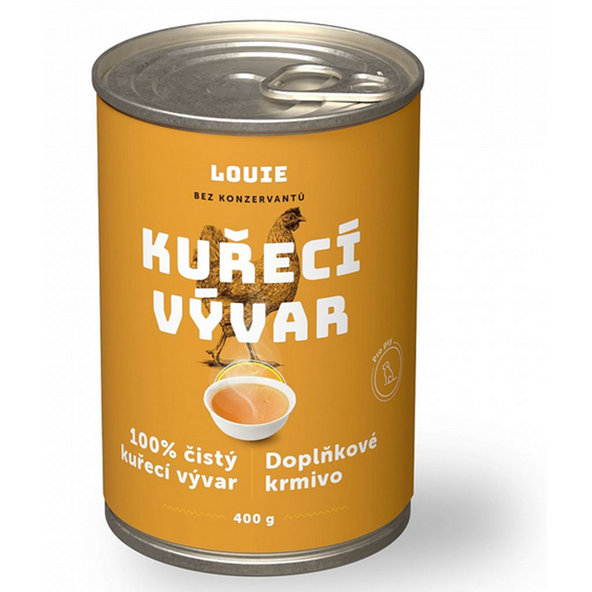LOUIE konzerva pre psov kurací vývar 400 g