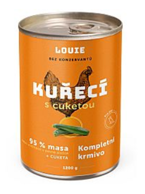 E-shop LOUIE konzerva pre psov kuracie s cuketou 1200 g