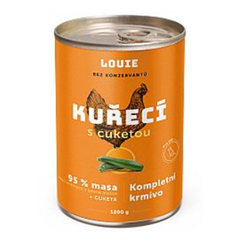 LOUIE konzerva pre psov kuracie s cuketou 1200 g