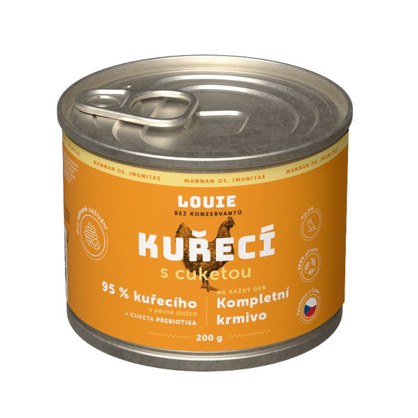 LOUIE konzerva pre psov kuracie s cuketou 200 g