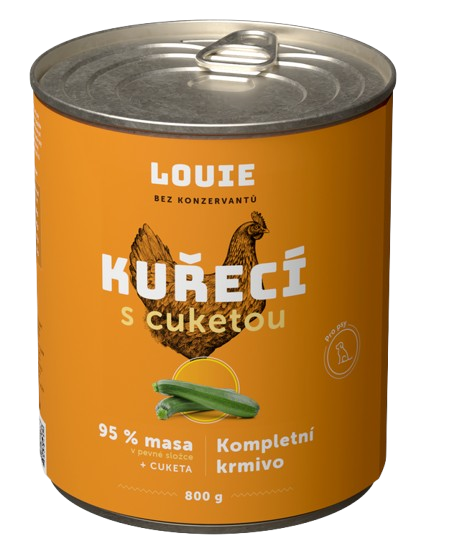 E-shop LOUIE konzerva pre psov kuracie s cuketou 800 g
