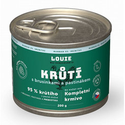 LOUIE konzerva pre psov morka, brusnice a prebiotiká 200 g